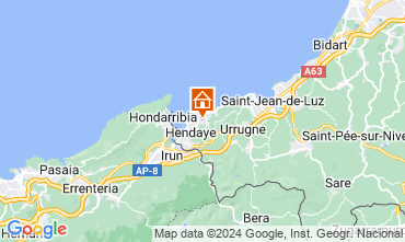 Map Hendaye Apartment 123621