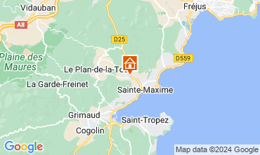 Map Sainte Maxime Villa 122500