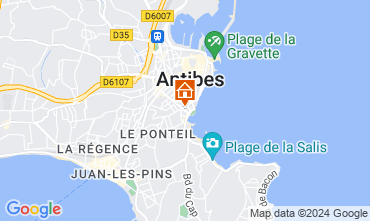 Map Antibes Apartment 128840