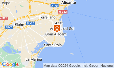 Map Alicante Villa 77982