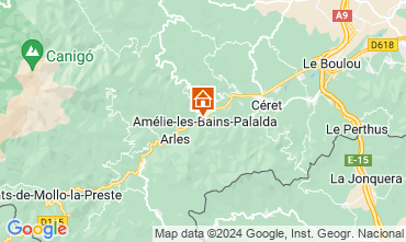 Map Amlie-Les-Bains Studio 127305