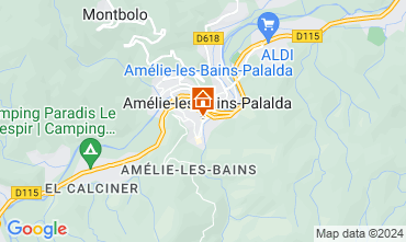 Map Amlie-Les-Bains Studio 127305