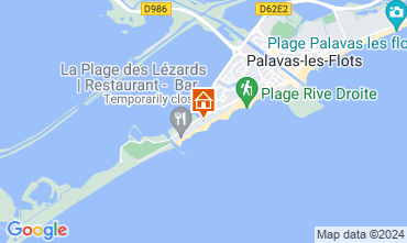 Map Palavas-les-Flots Apartment 127636