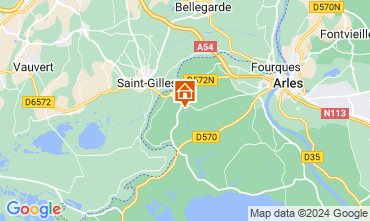 Map Arles Self-catering property 71957