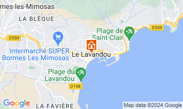 Map Le Lavandou Studio 8589