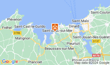 Map Dinard House 7524