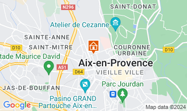 Map Aix en Provence Apartment 125790