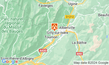 Map Les Saisies Self-catering property 50737