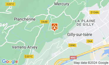 Map Les Saisies Self-catering property 50737