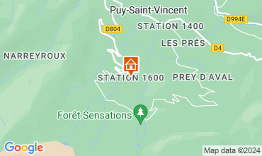 Map Puy Saint Vincent Apartment 67748