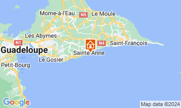 Map Sainte Anne (Guadeloupe) Apartment 127826