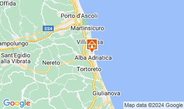 Map Alba Adriatica Apartment 127264