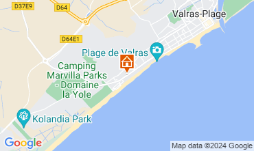 Map Valras-Plage Apartment 106263