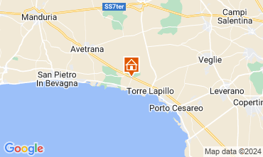 Map Porto Cesareo Apartment 128251