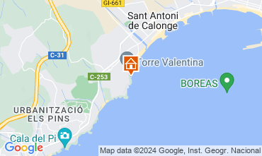 Map Sant Antoni de Calonge Apartment 98168