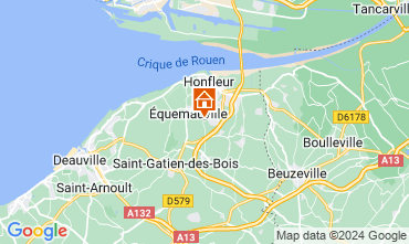 Map Honfleur Self-catering property 75810