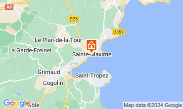 Map Sainte Maxime Apartment 87179