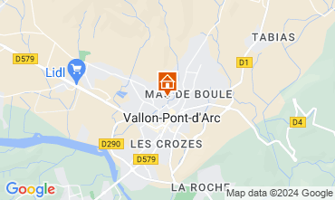 Map Vallon-Pont-D'Arc Apartment 32319