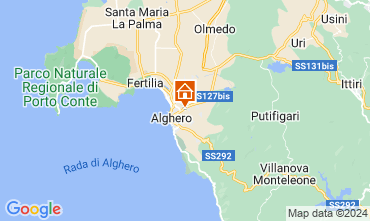 Map Alghero Apartment 128641