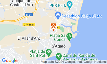 Map Playa d'Aro Apartment 127520