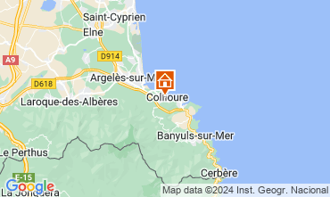 Map Collioure Apartment 118435