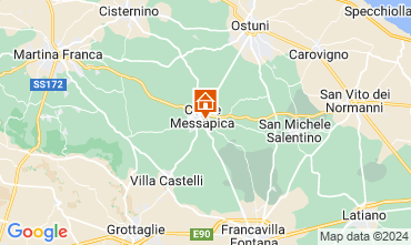 Map Ceglie Messapica Villa 128711