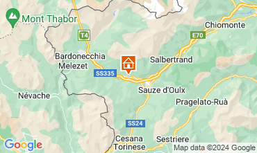 Map Bardonecchia Apartment 40552