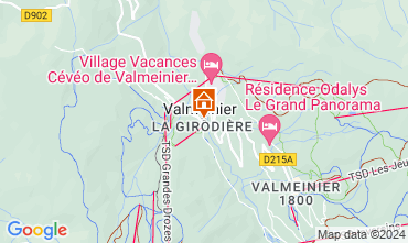 Map Valmeinier Apartment 3436