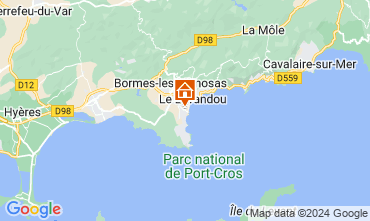 Map Bormes Les Mimosas Studio 118675