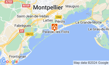 Map Montpellier Apartment 127448