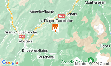 Map La Plagne Studio 2252