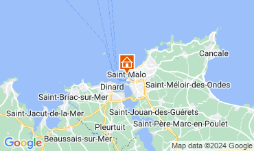 Map Saint Malo Apartment 128394