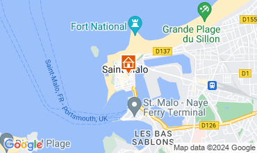 Map Saint Malo Apartment 128394