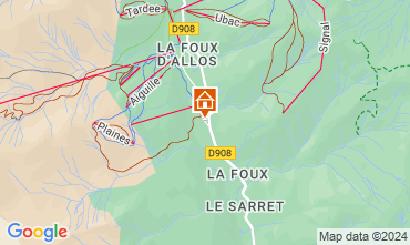 Map La Foux d'Allos Studio 3204