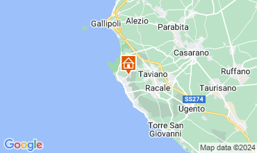 Map Marina di Mancaversa Villa 128343