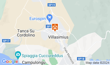Map Villasimius Apartment 125487