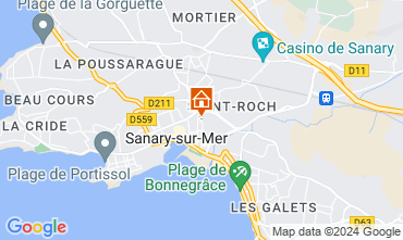 Map Sanary-sur-Mer Apartment 60723