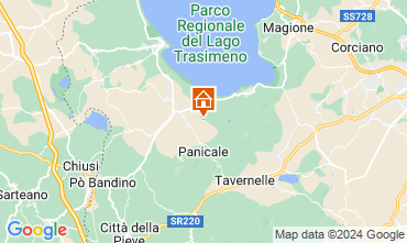 Map Castiglione del Lago Apartment 128059