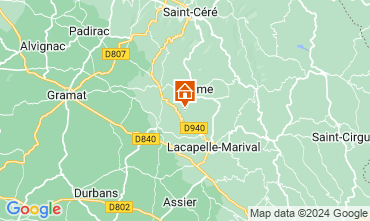 Map Rocamadour Self-catering property 79870