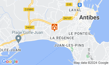 Map Juan les Pins Apartment 80031