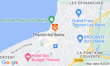 Map Thonon Les Bains Apartment 114583