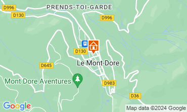 Map Le Mont Dore Apartment 91221