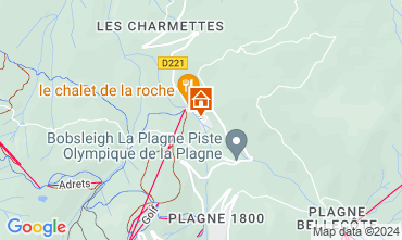 Map La Plagne Chalet 50144