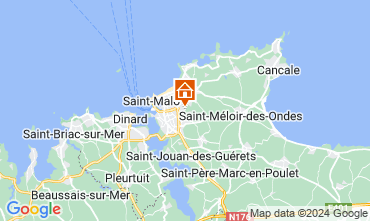 Map Saint Malo Self-catering property 125532