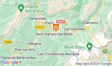 Map Saint-Gervais-les-Bains Apartment 74408