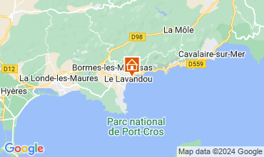 Map Le Lavandou Villa 122850