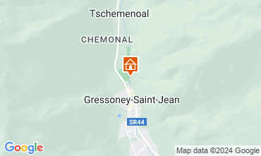 Map Gressoney Saint Jean Apartment 129089