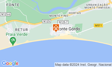 Map Monte Gordo Apartment 80882