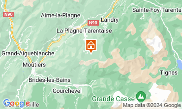 Map La Plagne Studio 101645