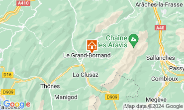 Map Le Grand Bornand Apartment 112885